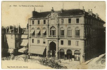 Le théâtre et la rue Saint-Louis (8 Fi 445_3_00677)